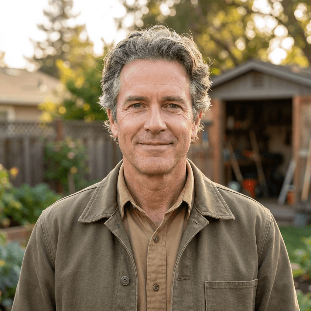 Portrait of a man in his early 70s with short gray hair and a kind smile